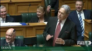 First speech of this term in the House from Rt. Hon. Winston Peters