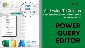 15. Add A Value To A Column | Arithmetic Operations | Power Query Editor