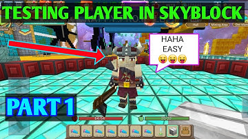 Testing Players in Skyblock if they will scam me or not (Part 1) BlockmanGo Minecraft