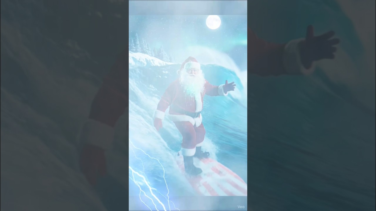 Санта-Клаус-путешественник. Ему весело!