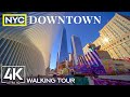 4k walking tour through the largest us city  walking through downtown new york  real city sounds
