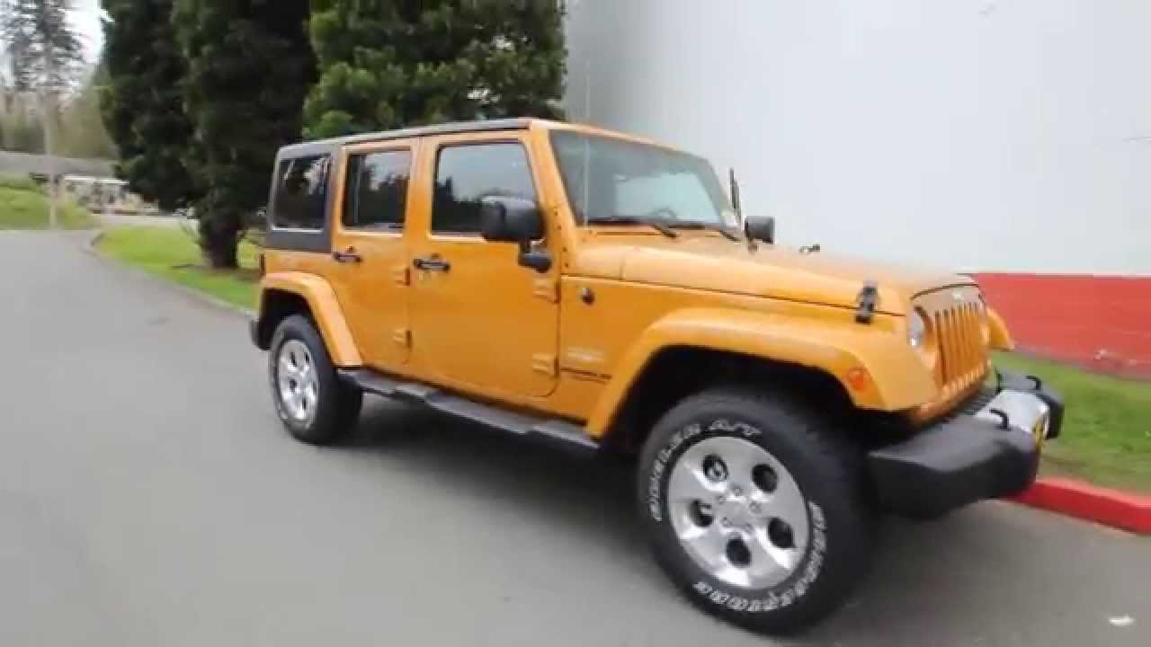 2014 Jeep Wrangler Unlimited Sahara | Amp'd | EL246013 | Seattle | Bellevue  - YouTube