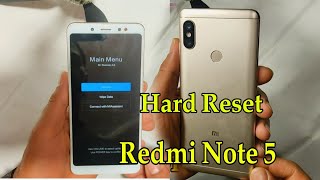 Hard Reset Xiaomi Redmi Note 5