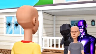 Caillou Gets Grounded Caillous Neighbourhood Gets Robbed And Demolished