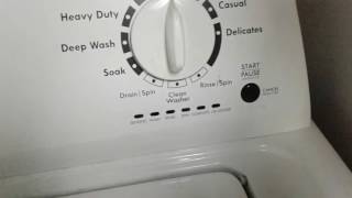Wash machine lid locked