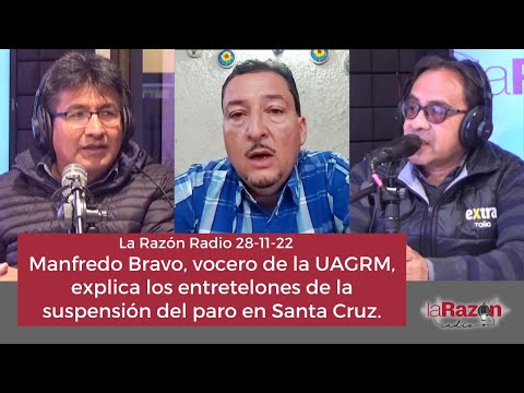 Manfredo Bravo, vocero de la UAGRM, explica los entretelones de la suspensión del paro en Santa Cruz