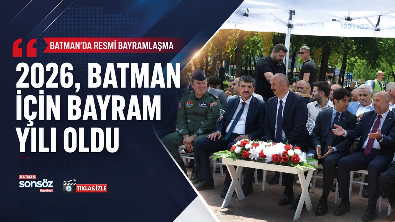 Batman&rsquo;da resmi bayramlaşma: