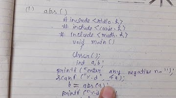 Program mathematical function abs in c language by Akash Bhardwaj