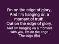 Im on the Edge of Glory (Lyrics)