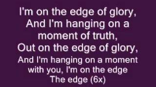 Video thumbnail of "Lady Gaga - Im on the Edge of Glory (Lyrics)"