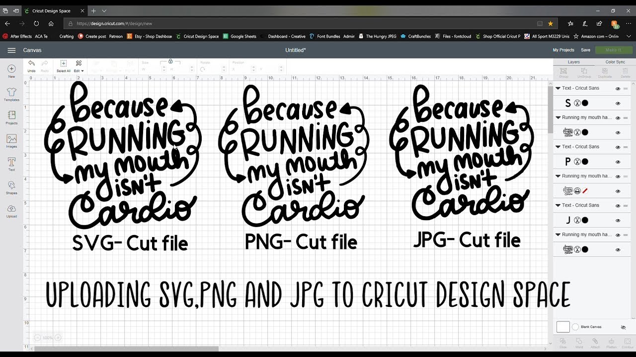 Download Uploading SVG,Png and JPG to Cricut Design Space - YouTube