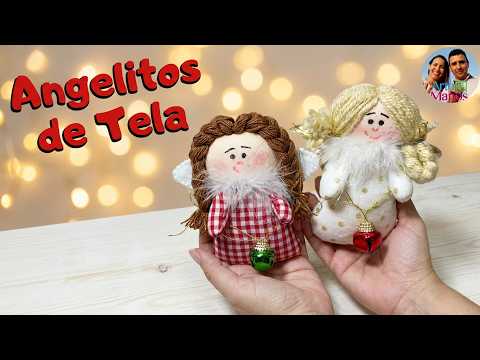 ?Cómo Hacer ANGELITOS DECORATIVOS en Tela, Fácil con Arte en Tus Manos ??