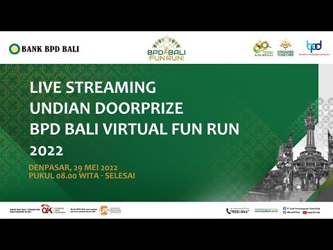 Live Streaming Undian Doorprize BPD Bali Virtual Fun Run 2022