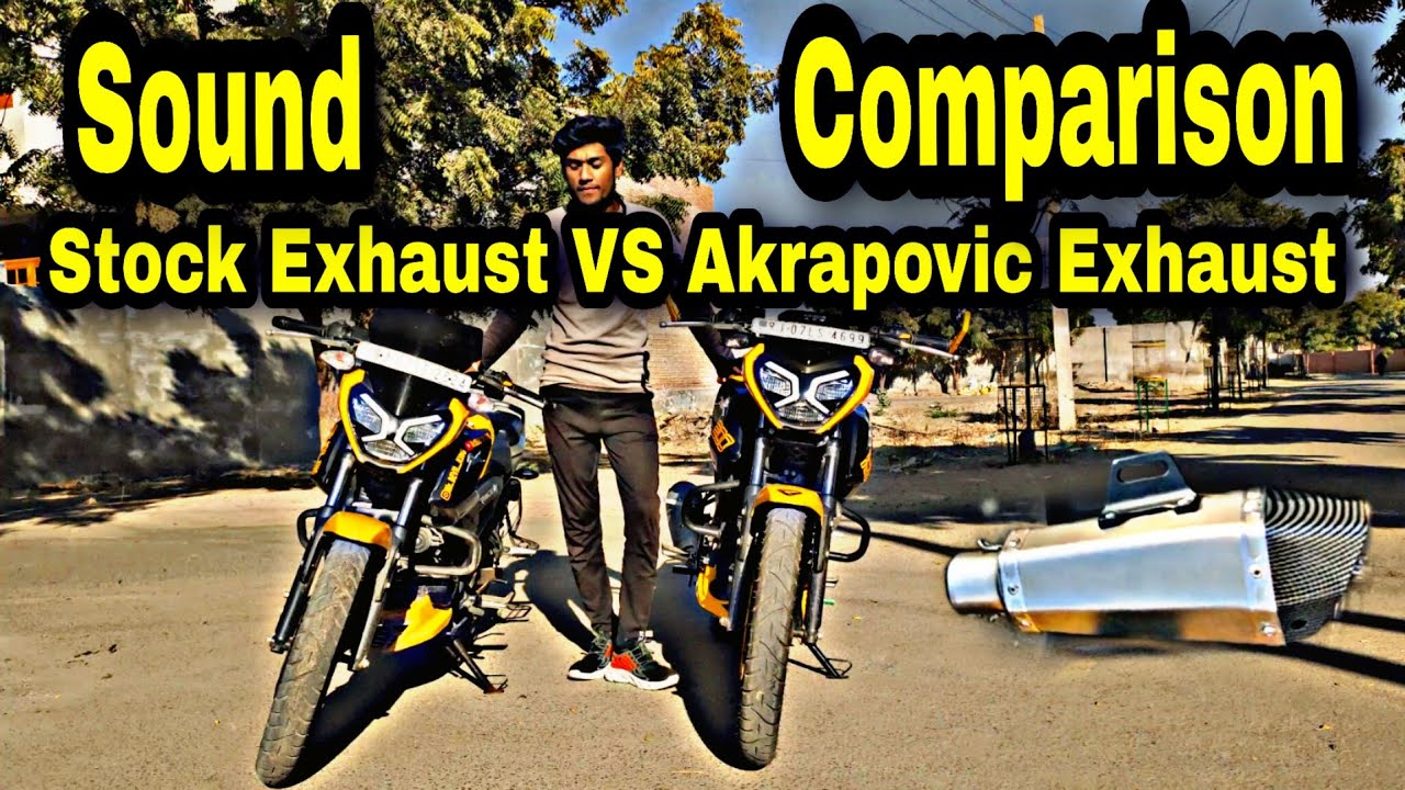 Stock VS Aftermarket Exhaust Sound Comparison On TVS Raider 125cc YouTube