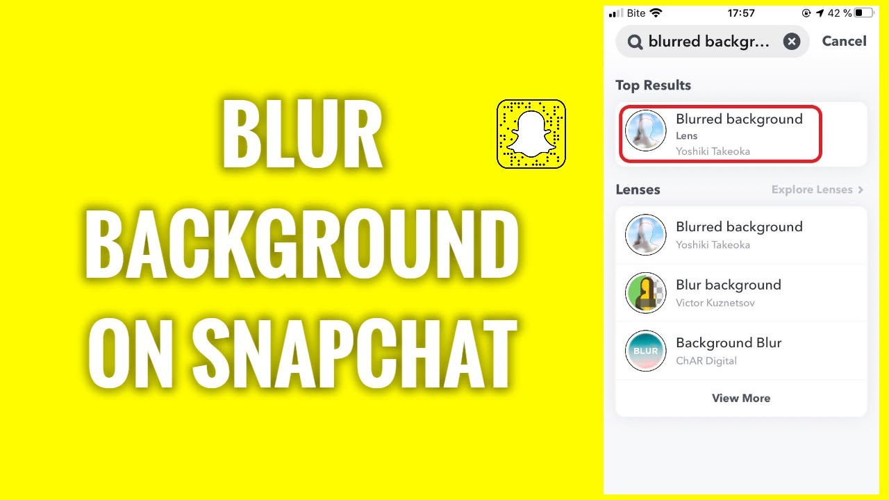 How To Blur Background On Snapchat YouTube How To Blur Background On Snapchat YouTube