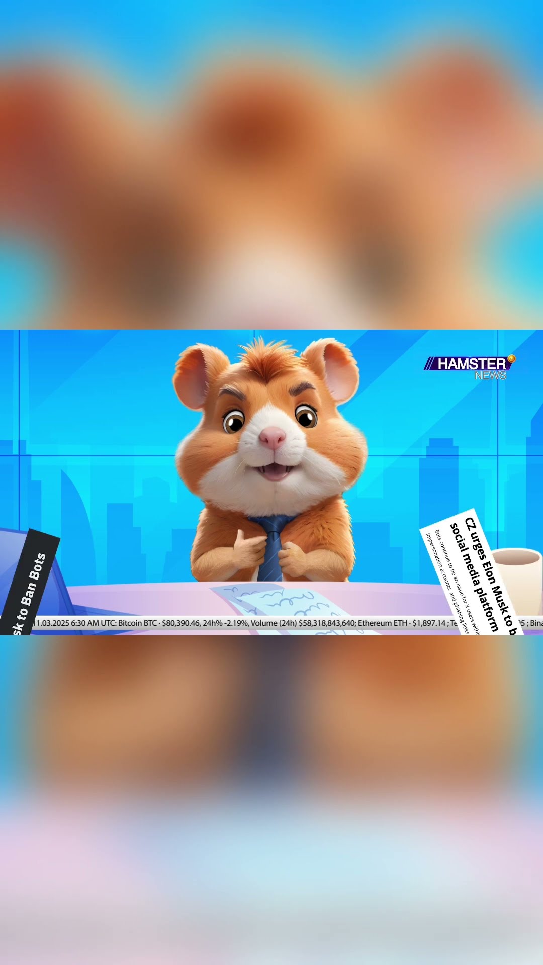 Changpeng Zhao urges Elon Musk to ban bots on the X social media platform ⚡️ Hamster News