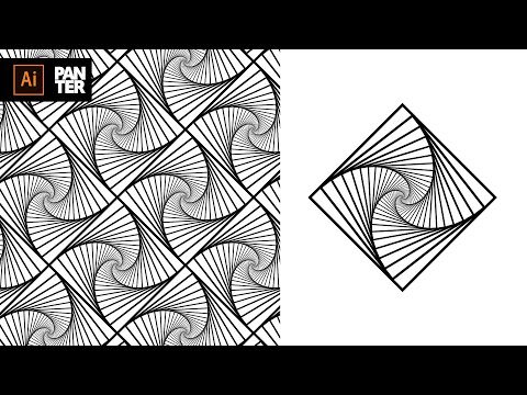 How to Design Abstract Vortex Pattern | Adobe Illustrator Tutorial