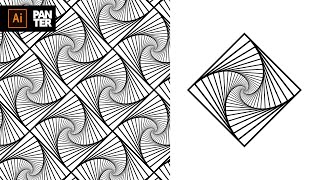 How to Design Abstract Vortex Pattern | Adobe Illustrator Tutorial