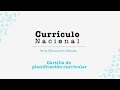 Currículo Nacional: cartilla de planificación curricular