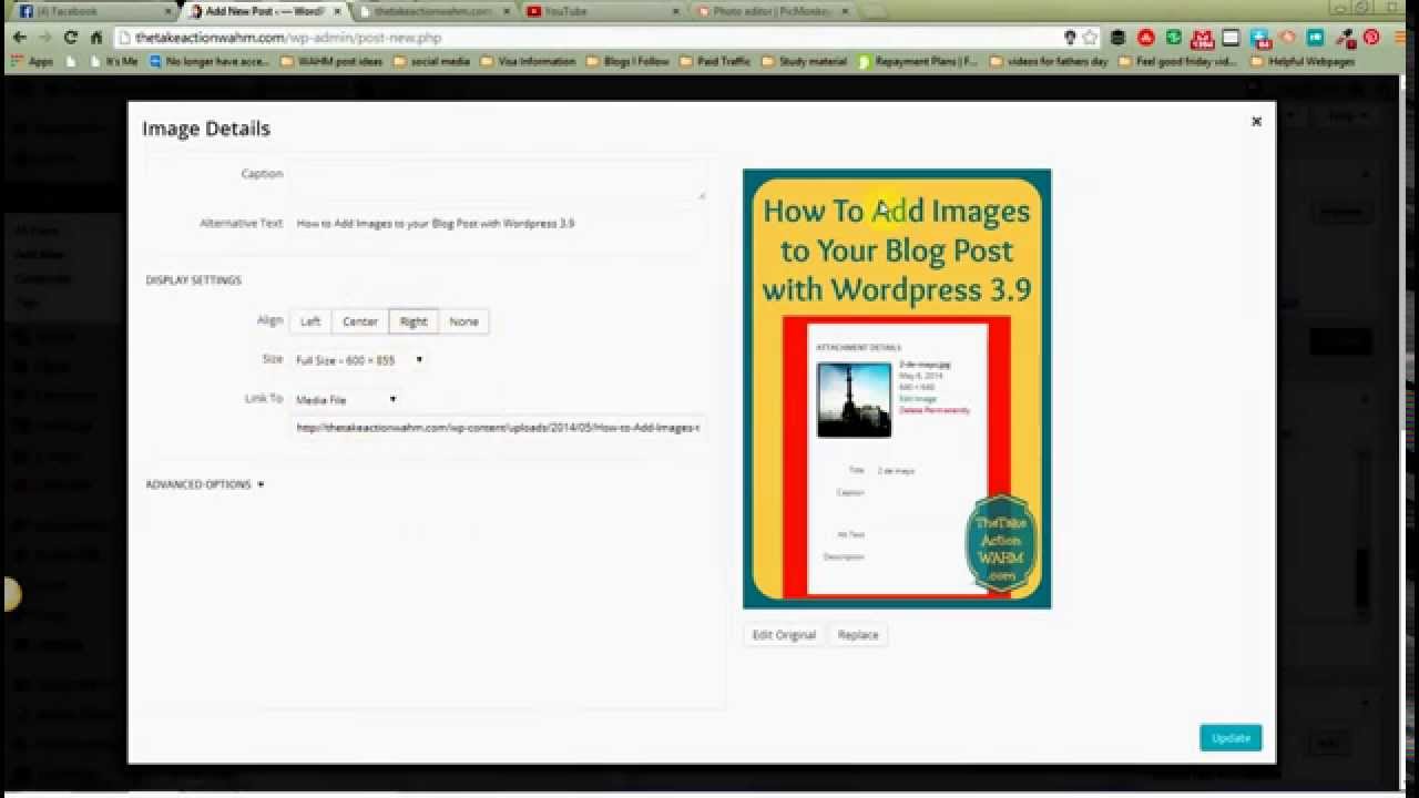 How To Add Images In Wordpress 3 9 YouTube