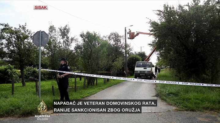 Uhapšen napadač koji je u Sisku ubio jednu i teško ranio četiri osobe