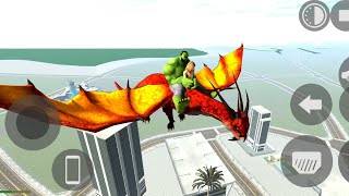 Franklin become flying Hulk vs Dinosaur 🦕 Indian bikes driving 3d #franklin #video #gameplay