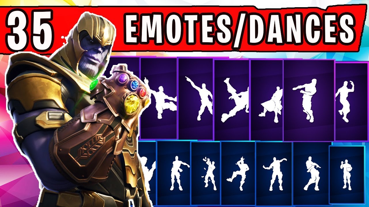 FORTNITE New "THANOS" SKIN Showcased with 35 Dances/Emotes (MARVEL SKIN) | Fortnite Season 4