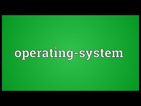 Operating-system Meaning