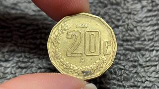 1998 Mexico 20 Centavos Coin • Values, Information, Mintage, History, and More