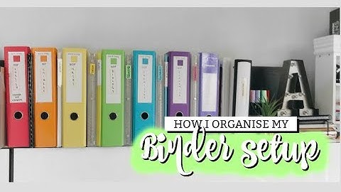 HOW I ORGANISE MY BINDER  | studycollab: alicia