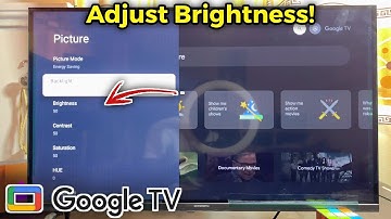 How to Change Brightness on Google TV!
