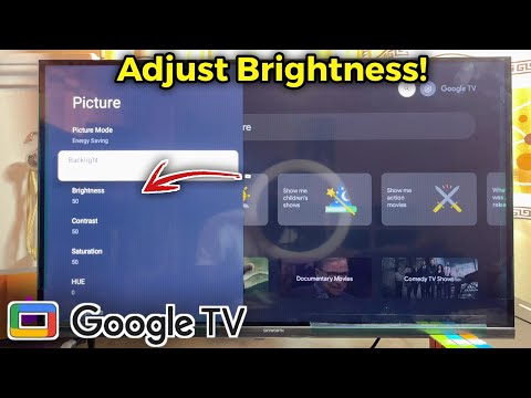 How to Change Brightness on Google TV!