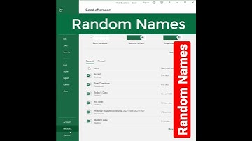 Random Names in Excel #exceltutorial #youtube #youtubeshorts #excel #excelsheets #exceltips