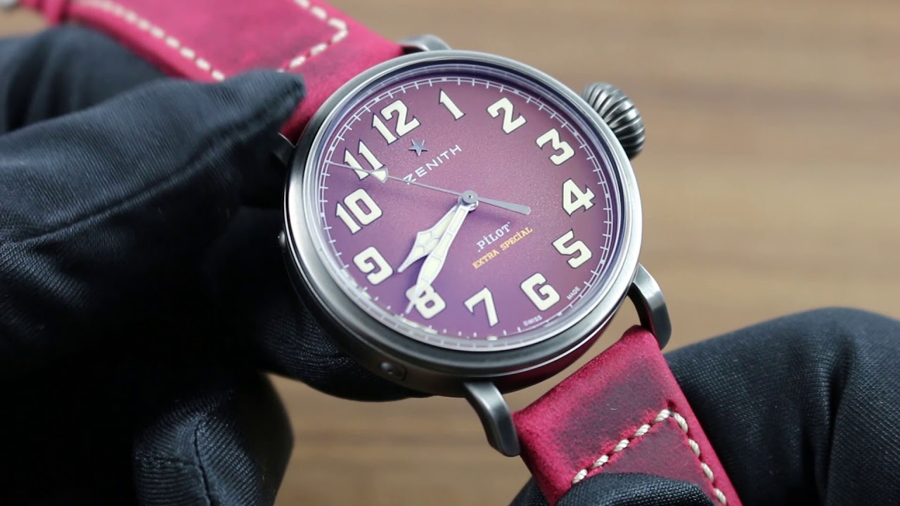 Zenith Pilot Type 20 Extra Special 40mm Burgundy Showcase Review
