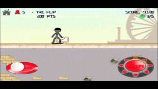 Stickman Skater Gameplay - Dogtown Level 1 (iPod Touch & iPhone) screenshot 3