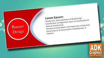 PowerPoint Tutorial | How To Design An Easy and Simple Web Banner 2021 | #PowerPoint #ADKGraphics