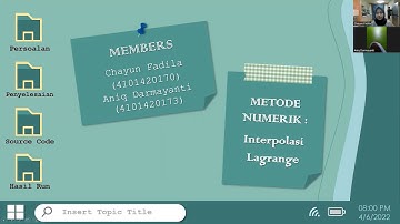 METODE NUMERIK - INTERPOLASI LAGRANGE