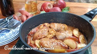 Apple Cider Chicken with Caramelized Shallots and Apples