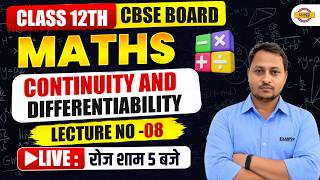 CONTINUITY & DIFFERENTIABILITY CLASS 12 | CBSE BOARD MATHS CLASS | MATHS FOR CLASS 12 - JITENDRA SIR