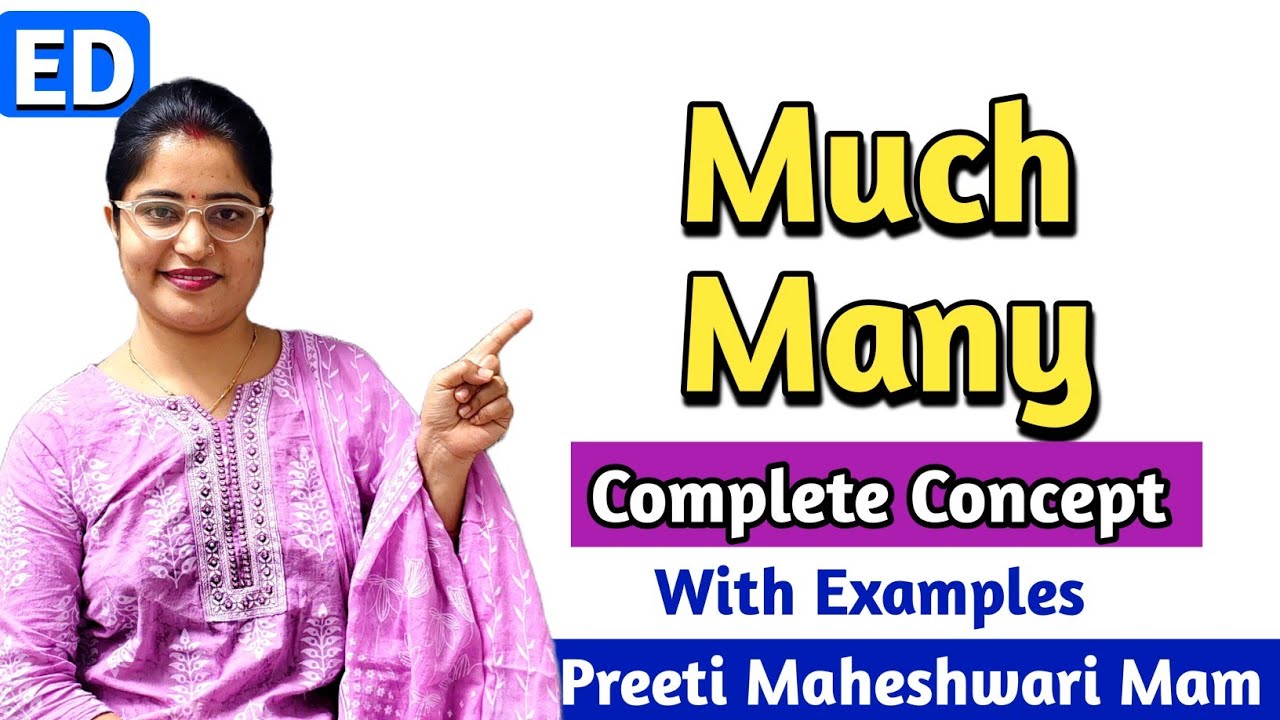 Much vs Many in English Grammar| Much and Many with Examples in Hindi / English Du Duniya