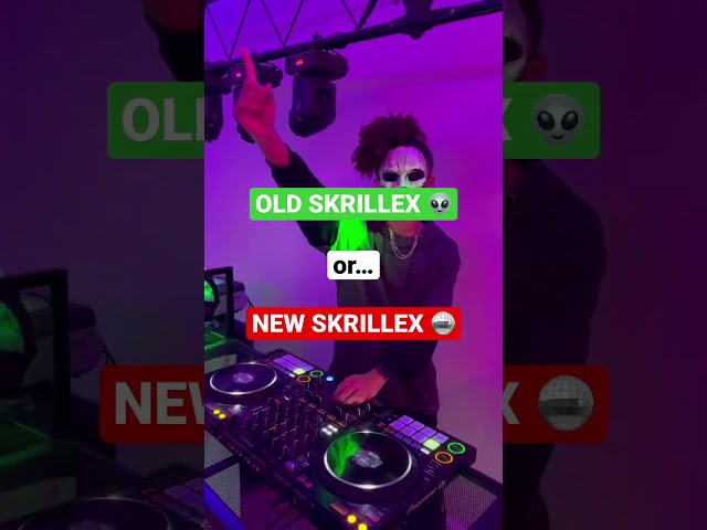 Old Skrillex or New Skrillex? 😱 #shorts #dj class=