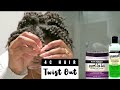 TWISTOUT ON 4C HAIR using Aunt Jackie's Quench and Curl La La | hellotinashe