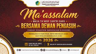 MAASSALAM (New Student Orientation Period) 2026 | Darussalam Blokagung Islamic Boarding School