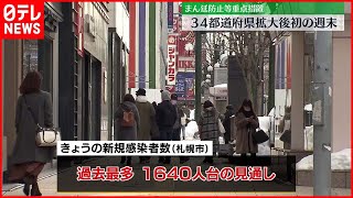 【新型コロナ】「まん延防止」34都道府県拡大　初めての週末