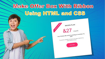 How To Make Offer Box With Ribbon with HTML And CSS