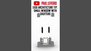 Lego Architecture Tip - Small window with shutters #shorts