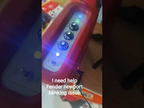 i need help, fender newport bluetooth blinking issue