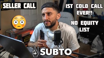 1st Time EVER Cold Calling | Pitching Subject to to an Agent - No Equity List