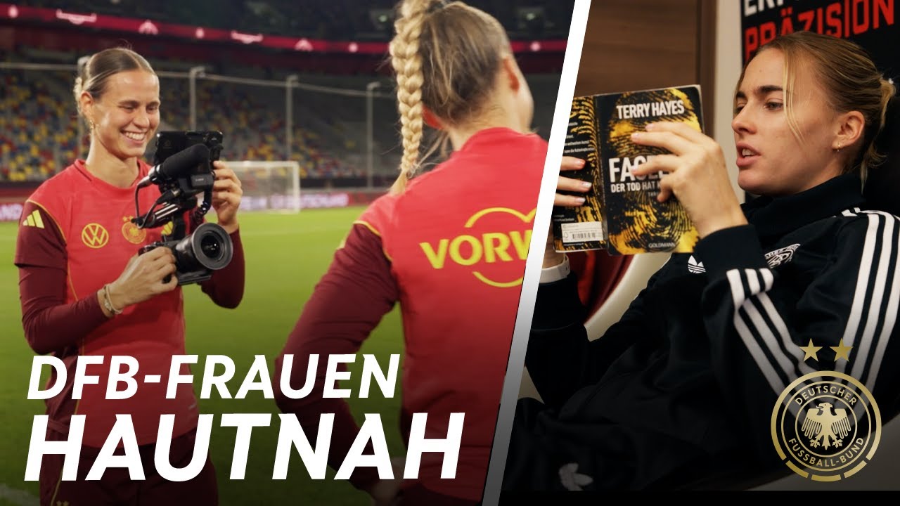 Klara übernimmt die Kamera & Laura hält eine Lesung 😂🎥📖 | Hautnah mit den DFB-Frauen