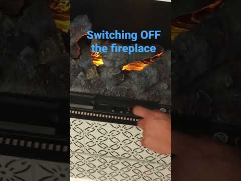 How to switch off the fireplace - YouTube